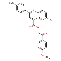2-(4-methoxyphenyl)-2-oxoethyl 6-bromo-2-(4-methylphenyl)quinoline-4-carboxylate