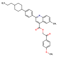 2-(4-methoxyphenyl)-2-oxoethyl 6-methyl-2-[4-(4-propylcyclohexyl)phenyl]quinoline-4-carboxylate