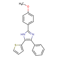 2-(4-methoxyphenyl)-4-phenyl-5-(thiophen-2-yl)-1H-imidazole