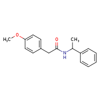 2-(4-methoxyphenyl)-N-(1-phenylethyl)acetamide