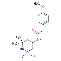 2-(4-methoxyphenyl)-N-(2,2,6,6-tetramethylpiperidin-4-yl)acetamide