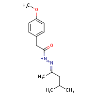 2-(4-methoxyphenyl)-N'-[(2E)-4-methylpentan-2-ylidene]acetohydrazide