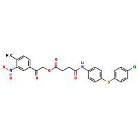 2-(4-methyl-3-nitrophenyl)-2-oxoethyl 3-({4-[(4-chlorophenyl)sulfanyl]phenyl}carbamoyl)propanoate