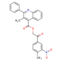 2-(4-methyl-3-nitrophenyl)-2-oxoethyl 3-methyl-2-phenylquinoline-4-carboxylate