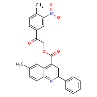 2-(4-methyl-3-nitrophenyl)-2-oxoethyl 6-methyl-2-phenylquinoline-4-carboxylate