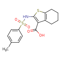 2-(4-methylbenzenesulfonamido)-4,5,6,7-tetrahydro-1-benzothiophene-3-carboxylic acid