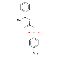 2-(4-methylbenzenesulfonyl)-N-(1-phenylethyl)acetamide