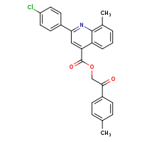2-(4-methylphenyl)-2-oxoethyl 2-(4-chlorophenyl)-8-methylquinoline-4-carboxylate