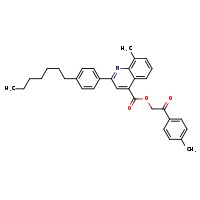 2-(4-methylphenyl)-2-oxoethyl 2-(4-heptylphenyl)-8-methylquinoline-4-carboxylate