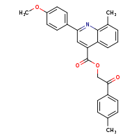 2-(4-methylphenyl)-2-oxoethyl 2-(4-methoxyphenyl)-8-methylquinoline-4-carboxylate