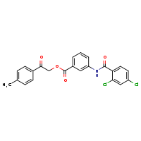 2-(4-methylphenyl)-2-oxoethyl 3-(2,4-dichlorobenzamido)benzoate