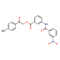 2-(4-methylphenyl)-2-oxoethyl 3-(3-nitrobenzamido)benzoate