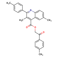 2-(4-methylphenyl)-2-oxoethyl 3,6-dimethyl-2-(4-methylphenyl)quinoline-4-carboxylate