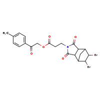 2-(4-methylphenyl)-2-oxoethyl 3-{8,9-dibromo-3,5-dioxo-4-azatricyclo[5.2.1.0²,?]decan-4-yl}propanoate