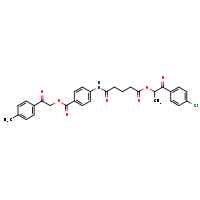 2-(4-methylphenyl)-2-oxoethyl 4-(5-{[1-(4-chlorophenyl)-1-oxopropan-2-yl]oxy}-5-oxopentanamido)benzoate
