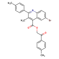 2-(4-methylphenyl)-2-oxoethyl 6-bromo-3-methyl-2-(4-methylphenyl)quinoline-4-carboxylate
