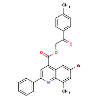 2-(4-methylphenyl)-2-oxoethyl 6-bromo-8-methyl-2-phenylquinoline-4-carboxylate