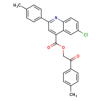 2-(4-methylphenyl)-2-oxoethyl 6-chloro-2-(4-methylphenyl)quinoline-4-carboxylate