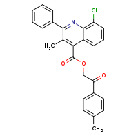 2-(4-methylphenyl)-2-oxoethyl 8-chloro-3-methyl-2-phenylquinoline-4-carboxylate
