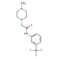 2-(4-methylpiperazin-1-yl)-N-[3-(trifluoromethyl)phenyl]acetamide