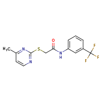 2-[(4-methylpyrimidin-2-yl)sulfanyl]-N-[3-(trifluoromethyl)phenyl]acetamide