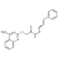 2-[(4-methylquinolin-2-yl)sulfanyl]-N'-[(1E,2E)-3-phenylprop-2-en-1-ylidene]acetohydrazide