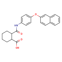 2-{[4-(naphthalen-2-yloxy)phenyl]carbamoyl}cyclohexane-1-carboxylic acid