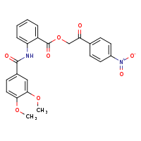 2-(4-nitrophenyl)-2-oxoethyl 2-(3,4-dimethoxybenzamido)benzoate