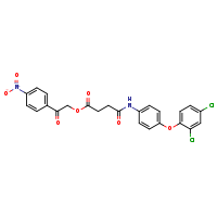 2-(4-nitrophenyl)-2-oxoethyl 3-{[4-(2,4-dichlorophenoxy)phenyl]carbamoyl}propanoate