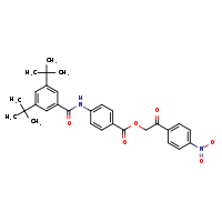 2-(4-nitrophenyl)-2-oxoethyl 4-(3,5-di-tert-butylbenzamido)benzoate