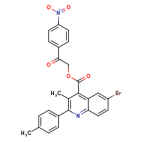 2-(4-nitrophenyl)-2-oxoethyl 6-bromo-3-methyl-2-(4-methylphenyl)quinoline-4-carboxylate