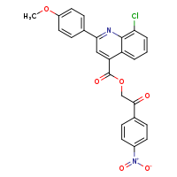 2-(4-nitrophenyl)-2-oxoethyl 8-chloro-2-(4-methoxyphenyl)quinoline-4-carboxylate