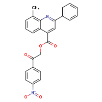 2-(4-nitrophenyl)-2-oxoethyl 8-methyl-2-phenylquinoline-4-carboxylate