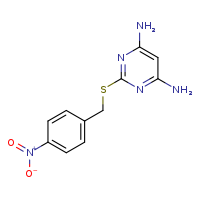 2-{[(4-nitrophenyl)methyl]sulfanyl}pyrimidine-4,6-diamine