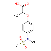 2-[4-(N-methylmethanesulfonamido)phenoxy]propanoic acid