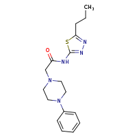 2-(4-phenylpiperazin-1-yl)-N-(5-propyl-1,3,4-thiadiazol-2-yl)acetamide