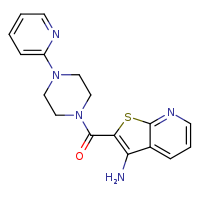 2-[4-(pyridin-2-yl)piperazine-1-carbonyl]thieno[2,3-b]pyridin-3-amine