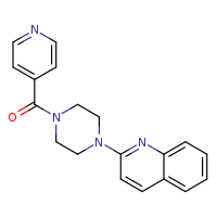 2-[4-(pyridine-4-carbonyl)piperazin-1-yl]quinoline