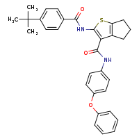 2-(4-tert-butylbenzamido)-N-(4-phenoxyphenyl)-4H,5H,6H-cyclopenta[b]thiophene-3-carboxamide