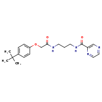 2-(4-tert-butylphenoxy)-N-[3-(pyrazin-2-ylformamido)propyl]acetamide