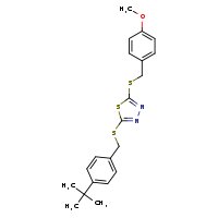 2-{[(4-tert-butylphenyl)methyl]sulfanyl}-5-{[(4-methoxyphenyl)methyl]sulfanyl}-1,3,4-thiadiazole