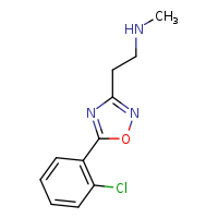 {2-[5-(2-chlorophenyl)-1,2,4-oxadiazol-3-yl]ethyl}(methyl)amine