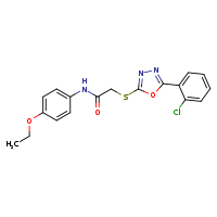 2-{[5-(2-chlorophenyl)-1,3,4-oxadiazol-2-yl]sulfanyl}-N-(4-ethoxyphenyl)acetamide