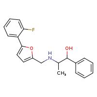 2-({[5-(2-fluorophenyl)furan-2-yl]methyl}amino)-1-phenylpropan-1-ol