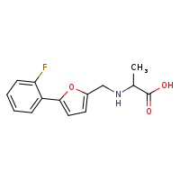 2-({[5-(2-fluorophenyl)furan-2-yl]methyl}amino)propanoic acid