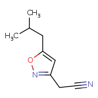 2-[5-(2-methylpropyl)-1,2-oxazol-3-yl]acetonitrile