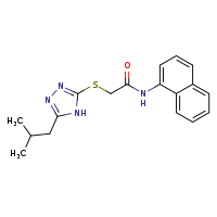 2-{[5-(2-methylpropyl)-4H-1,2,4-triazol-3-yl]sulfanyl}-N-(naphthalen-1-yl)acetamide