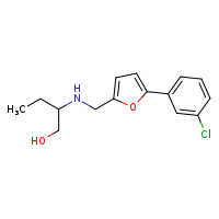 2-({[5-(3-chlorophenyl)furan-2-yl]methyl}amino)butan-1-ol