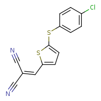 2-({5-[(4-chlorophenyl)sulfanyl]thiophen-2-yl}methylidene)propanedinitrile