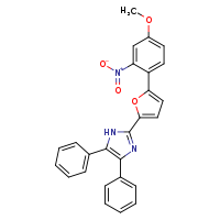 2-[5-(4-methoxy-2-nitrophenyl)furan-2-yl]-4,5-diphenyl-1H-imidazole